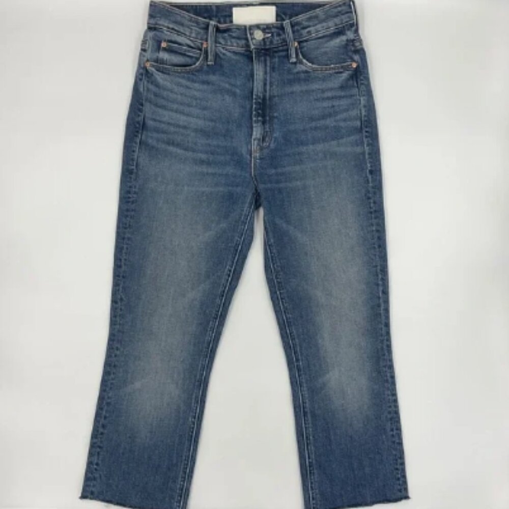 Mother Superior The Dazzler in Cowboys Don’t Cry Wash Crop Fray Raw Hem 24
